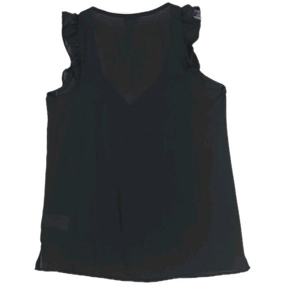 J.Crew ~Woman Size 00~ Black Top V-Neck Shirt NWT. - Picture 3 of 10